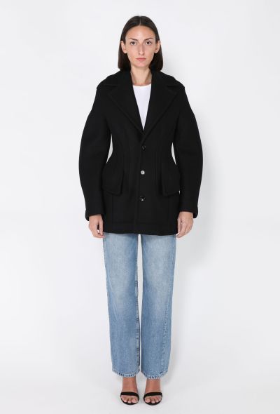 Bottega Veneta Hourglass Felted Coat, F/W 2023 - 1