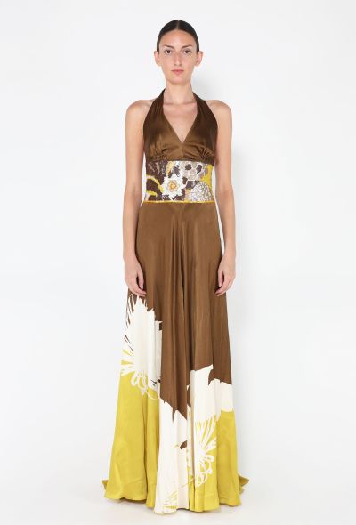 Valentino Silk Sequin Halter Gown, S/S 2005 - 1