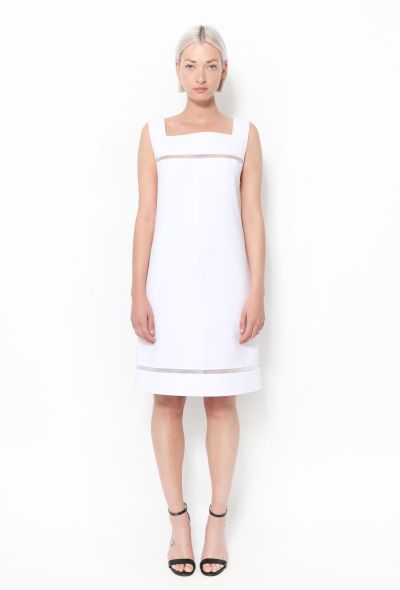 Courrèges 60s Mod Shift Dress White - 1