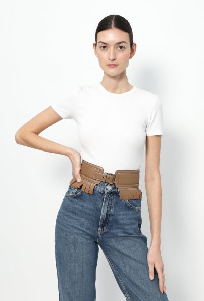 Alaïa S/S 1987 Fringed Corset Belt - 1