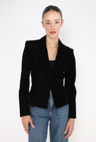 Saint Laurent F/W 2002 Tailored Velvet Blazer - 1