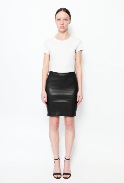 The Row Loattan' Leather Skirt - 1