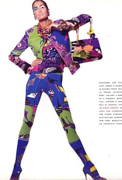 Gianni Versace 1991 "Miami" Print Leggings - 2