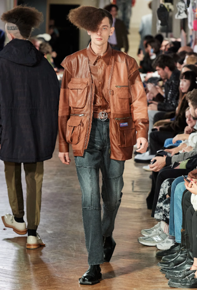 Martine Rose F/W 2020 Charcoal grey Raised Seam Jeans - 2