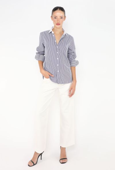 Saint Laurent Classic Bicolor Striped Shirt - 2