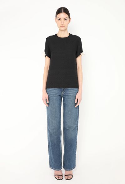 Chanel 2020 Camelia Brooch Silk Top - 2