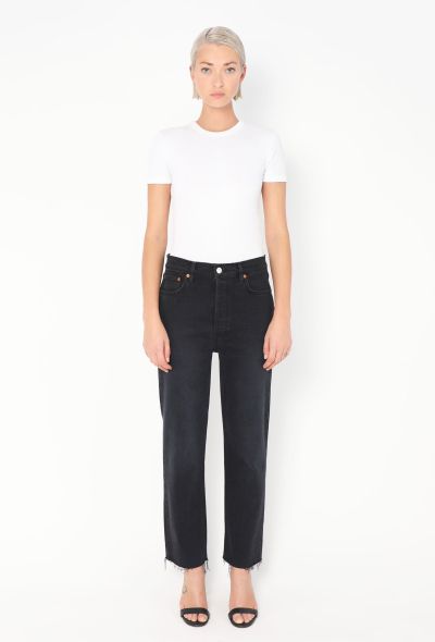 Re/Done '70s Stove Pipe' Jeans Black - 1