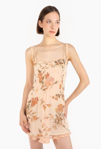 Dolce & Gabbana Layered Chiffon Bustier Dress, 1990s - 1