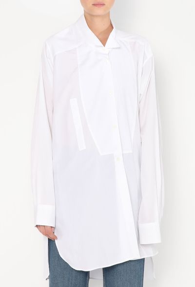 Loewe 2023 Asymmetrical Poplin Tunic - 2