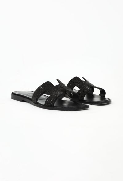 Hermès Embellished Leather Oran Sandals - 2