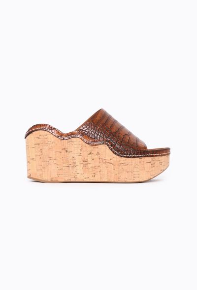 Chloé 2021 Ingrid Scalloped Wedges - 1