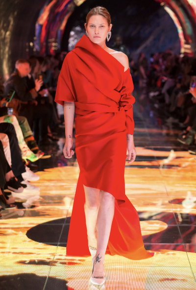 Balenciaga S/S 2019 Semi-Couture Draped Gown - 2