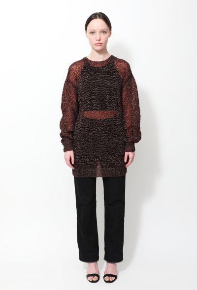 Comme des Garçons 90s Metallic Woven Sweater - 2