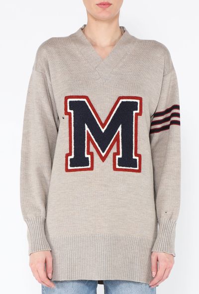 Maison Margiela 2015 Replica Distressed Collegiate Sweater - 1