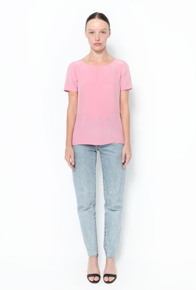 Chanel Raised Seam 'CC' Blouse - 2