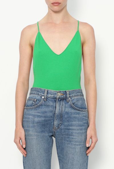 Bottega Veneta 2021 Cashmere Open-Back Bodysuit - 1
