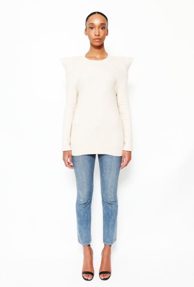 Céline Sculpted Shoulder Sweater - 2