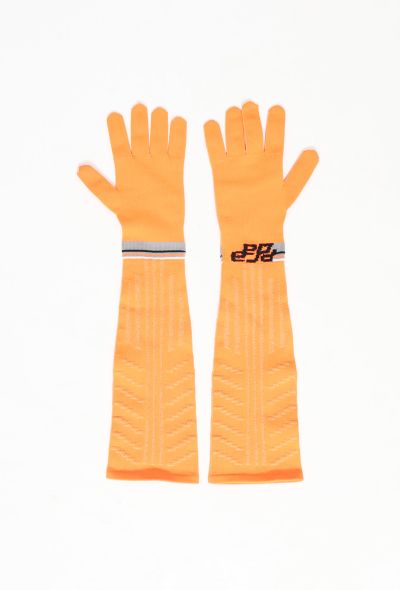 Prada F/W 2018 Neon Sci-Fi Knit Gloves - 1