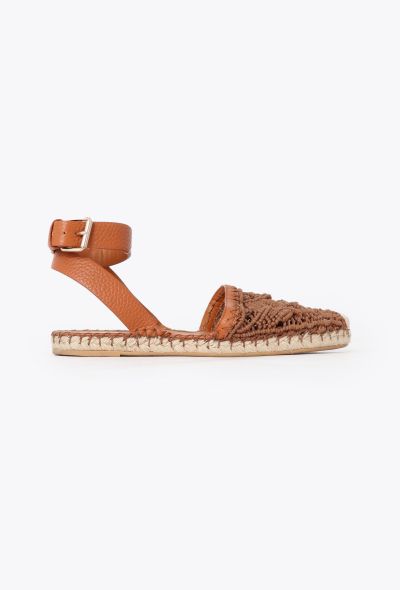 Valentino 2019 Macramé Calfskin Espadrilles - 1
