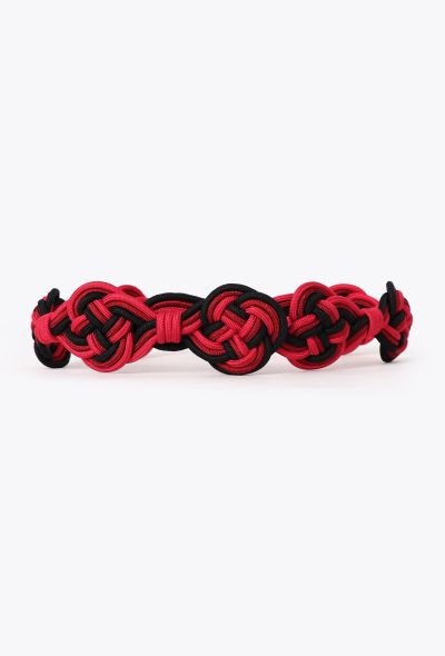 Saint Laurent Vintage Woven Silk Belt - 1