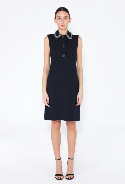 Prada 2015 Chainlink Collar Mod Dress - 1