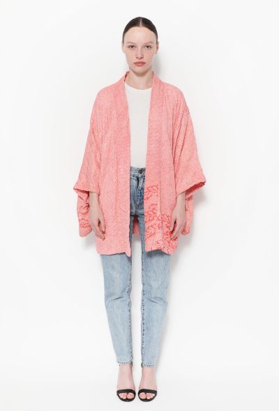World Treasures Authentic Jacquard Leaf Kimono - 1