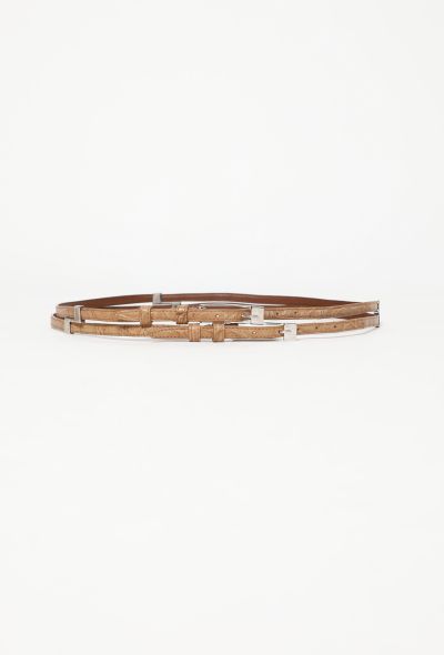 Balenciaga Alligator Layered Belt - 1