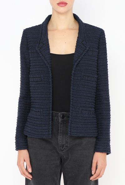 Chanel 2014 Bouclé Notched Jacket - 2