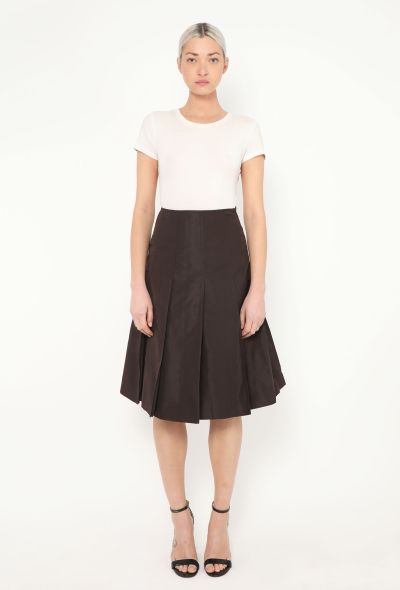 Prada S/S 2001 Pleated Nylon Skirt - 1