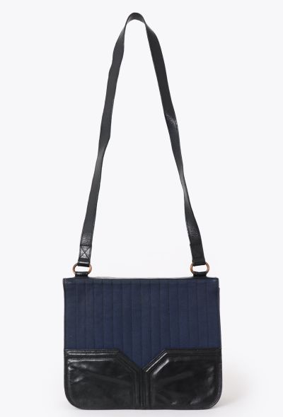 Saint Laurent Vintage Canvas & Leather Bag - 1