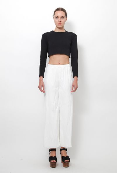 Proenza Schouler Proenza Schouler Flared Pleated Pants in White – S/S 2016 - 1