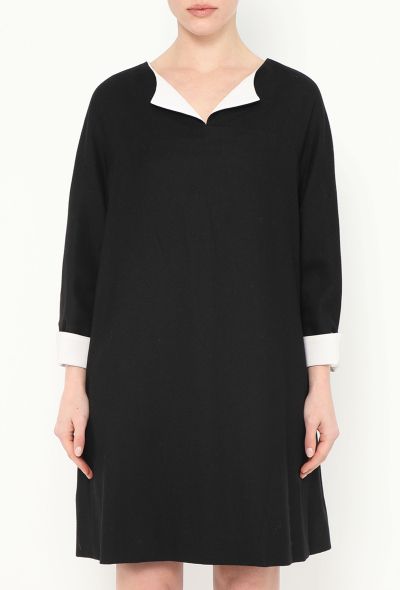 Balenciaga Edition Bicolor Mod Shift Dress - 2