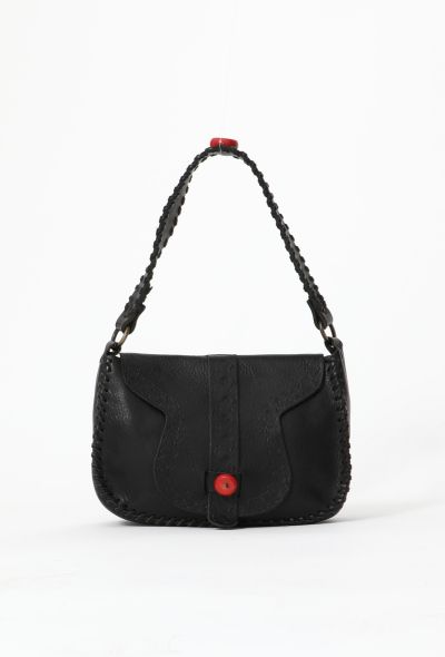 Valentino Embossed Buffalo Shoulder Bag - 1
