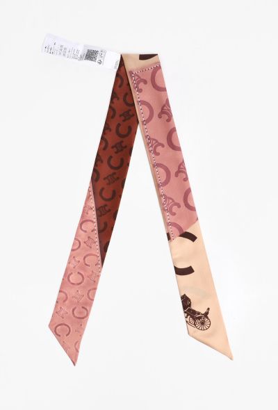 Céline Triomphe Printed Twill Scarf, 2025 - 2