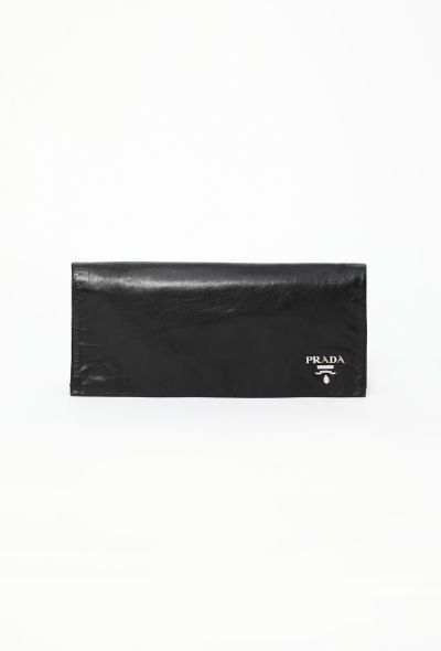 Prada Black Nappa Clutch - 1