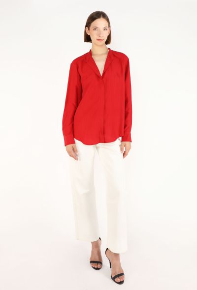 The Row Sienna Striped Crêpe Tunic - 2