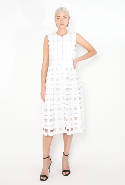 Céline 2015 Cage Overlay Cotton Dress - 1