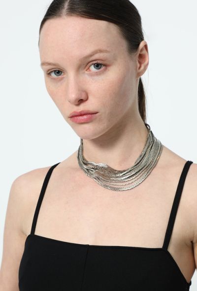 Chanel Layered Chainlink Choker - 2