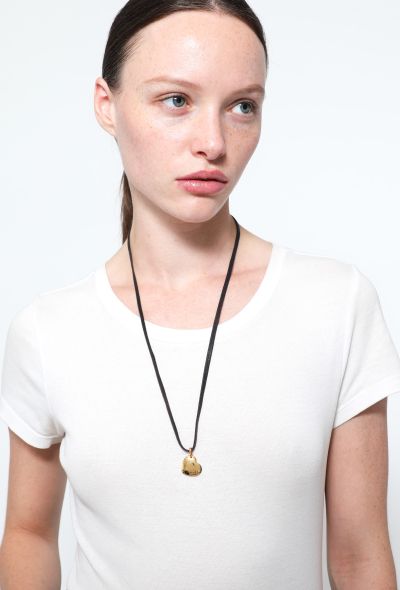 Pomellato 18k Yellow Gold Heart Rope Necklace - 2
