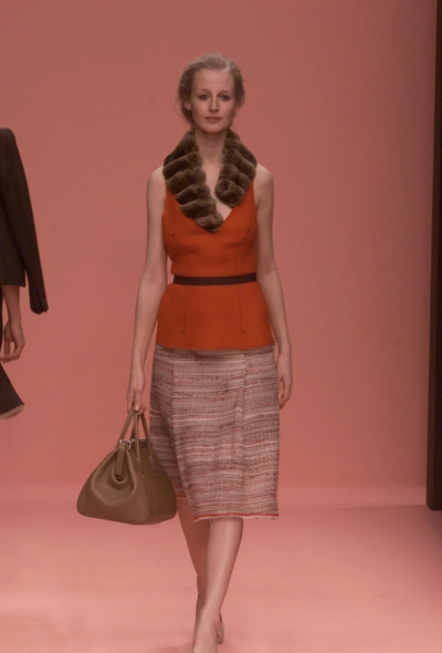 Prada F/W 2000 Cinched Twill Top - 2