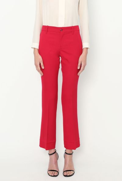 Gucci 2015 Flared Crêpe Trousers - 2