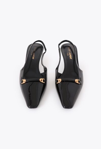 Saint Laurent 2024 Carine Patent Slingback Heels - 2