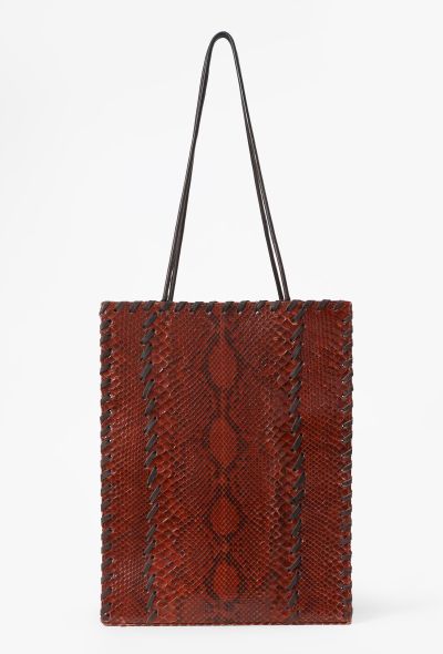 Saint Laurent Vintage Python Tote Bag - 1