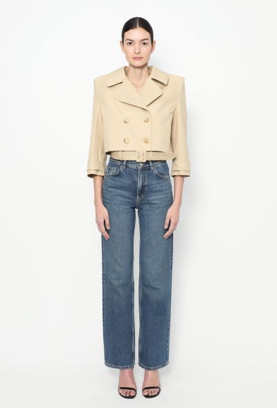 Coperni S/S 2023 Cropped Trench Jacket - 1