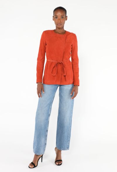 Altuzarra 2023 Belted Suede Jacket - 1