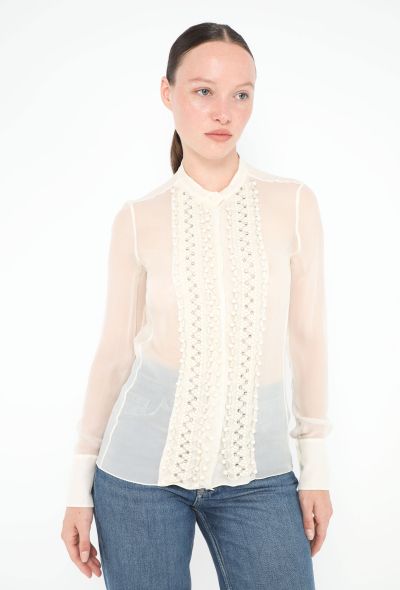 Chloé Georgette Embroidered Blouse - 2