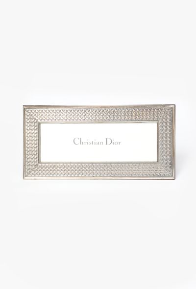 Dior '90s Sterling Houndstooth Picture Frame - 1
