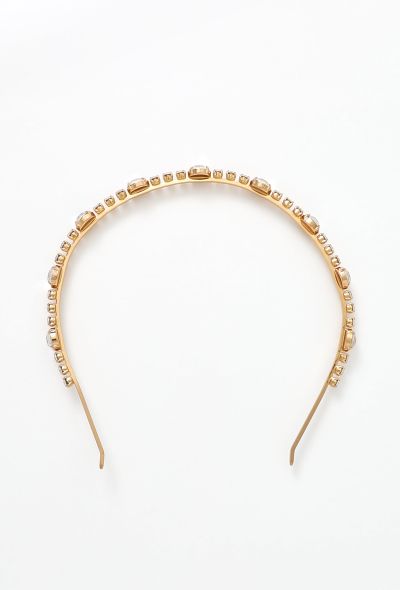 Miu Miu Strass Embellished Headband - 1