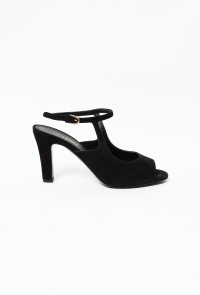 Chanel S/S 2021 Suede 'CC' Slingbacks - 1