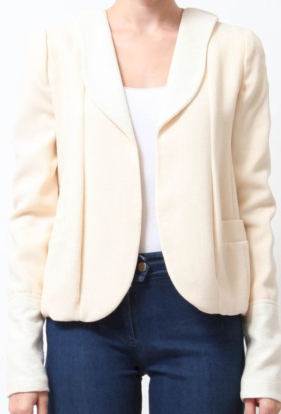 Rodarte Cream Smoking Blazer - 2